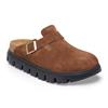 Birkenstock Boston Chunky Suede Leather - Dark Tea
